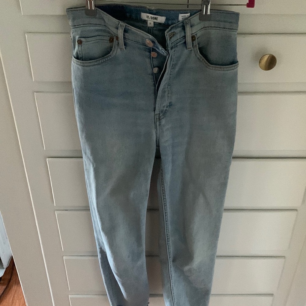 Re/Done light wash denim pants